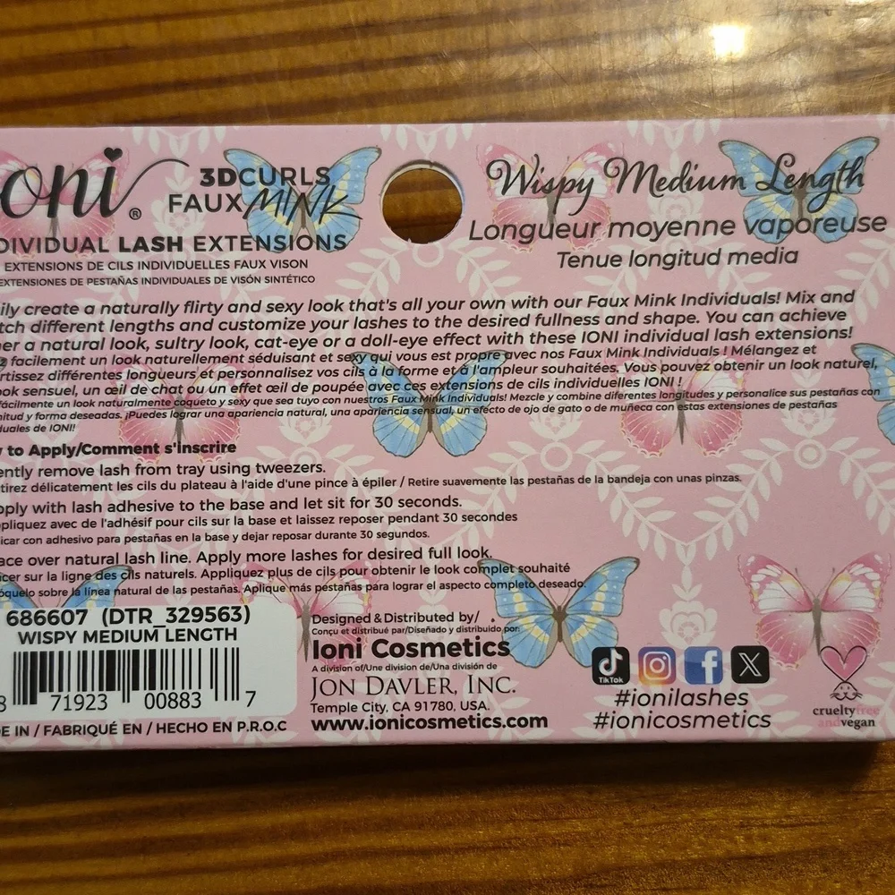 Ioni 4pc Set, 2 Lip Plumper, Lip Oil, Lashes - Picture 9 of 9